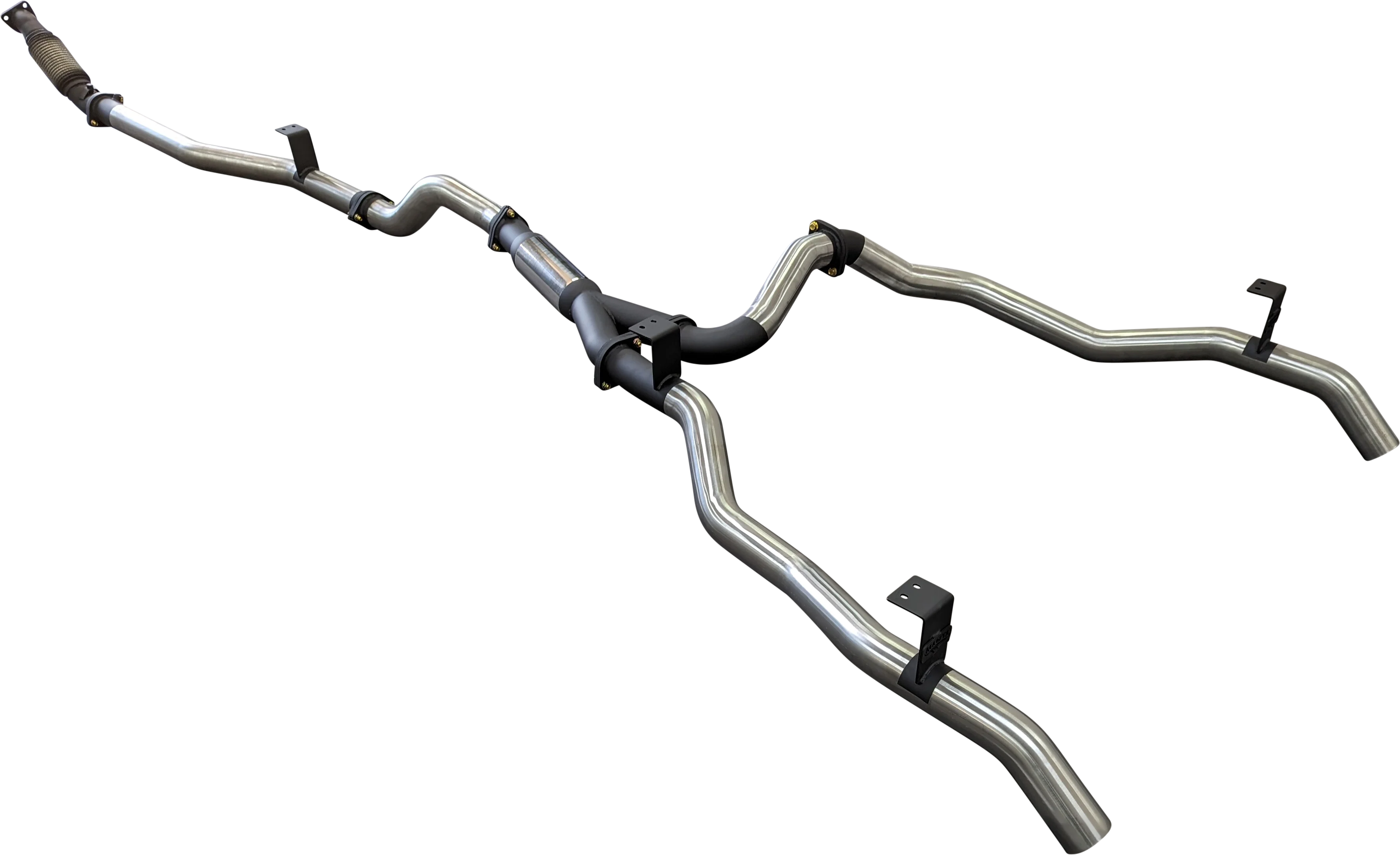 Manta | Dual 3in Turbo Back Exhaust with Hotdog (No Cat) | Toyota Landcruiser VDJ79 V8 Ute 2016–2025 - Image 3