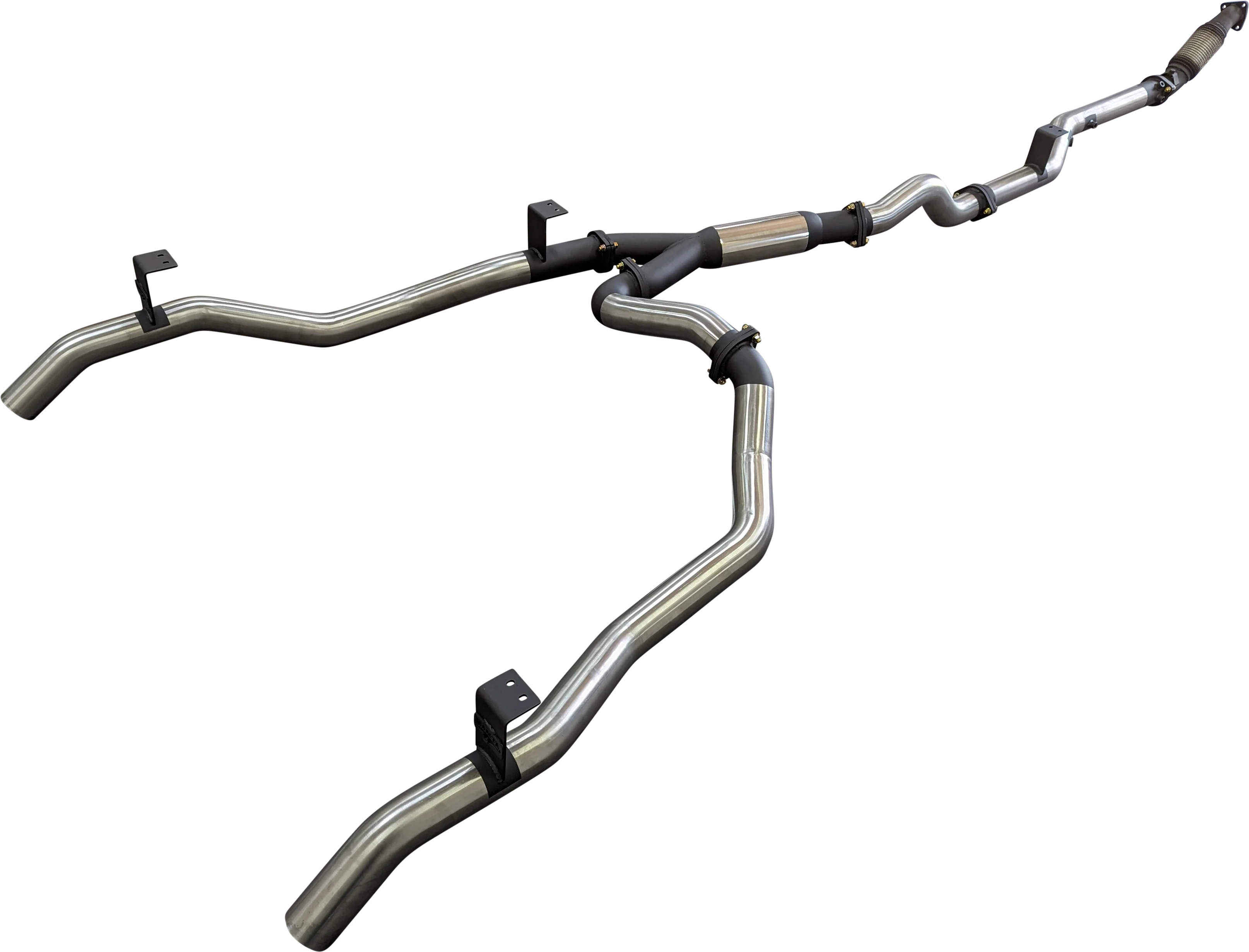 Manta | Dual 3in Turbo Back Exhaust with Hotdog (No Cat) | Toyota Landcruiser VDJ79 V8 Ute 2016–2025 - Image 5