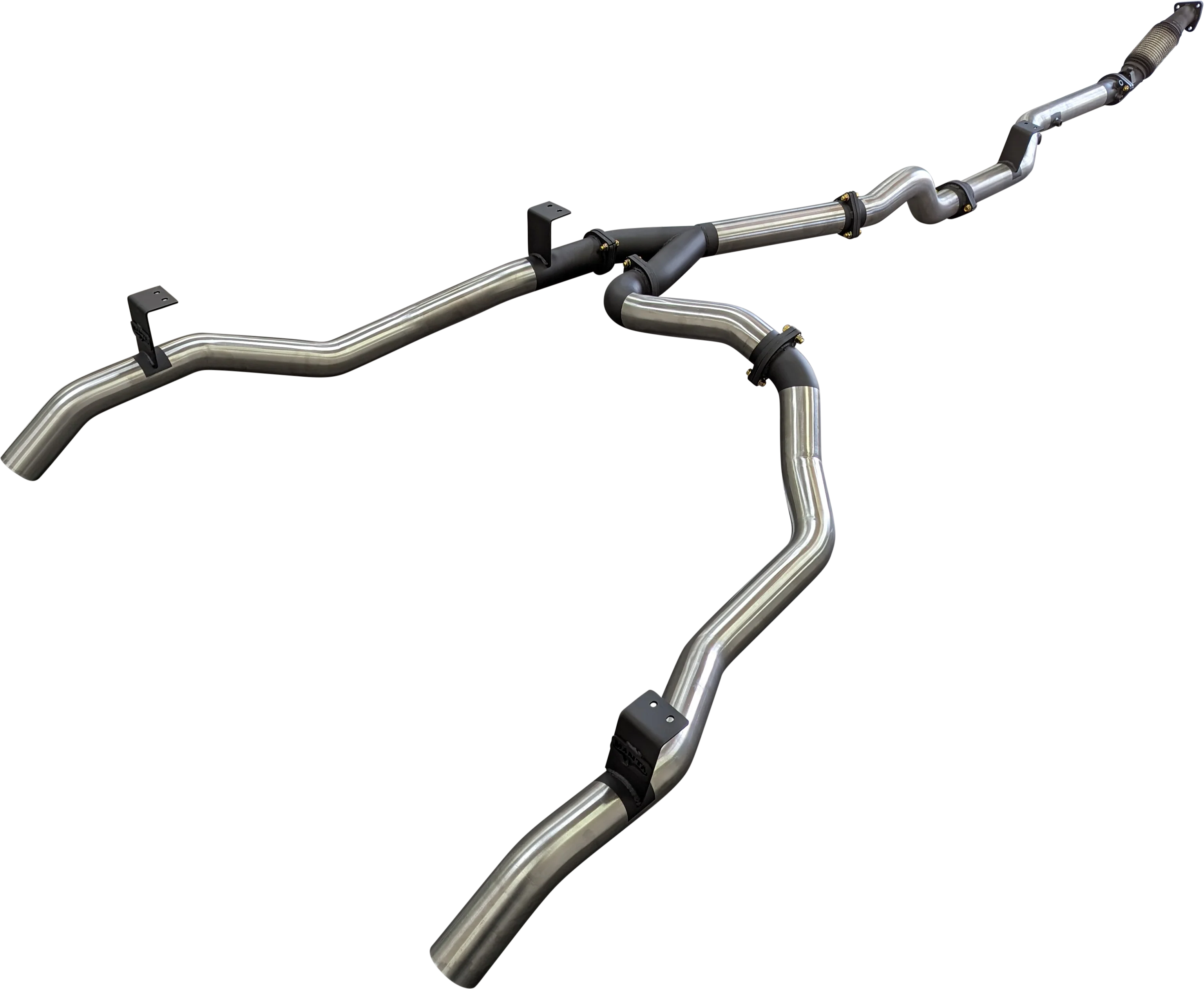 Manta | Dual 3in Turbo Back Exhaust System (No Cat) | Toyota Landcruiser VDJ79 V8 Ute 2016–2025 - Image 5