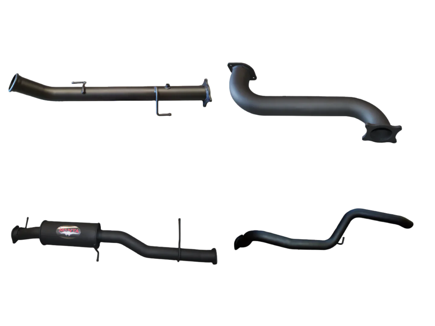 Manta | 3in Dump Pipe Back Exhaust with Small Muffler Extended Tailpipe | Volkswagen Amarok V6 TDI550 TDI580 Ute 2016–2022