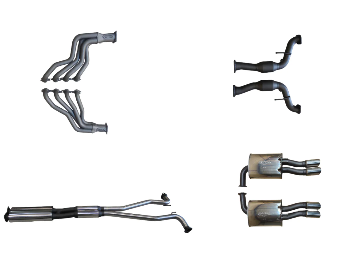 Manta | Twin 2.5″ Full Exhaust System with 1 3/4″ Headers | Holden Commodore VF V8 Ute 2013–2017