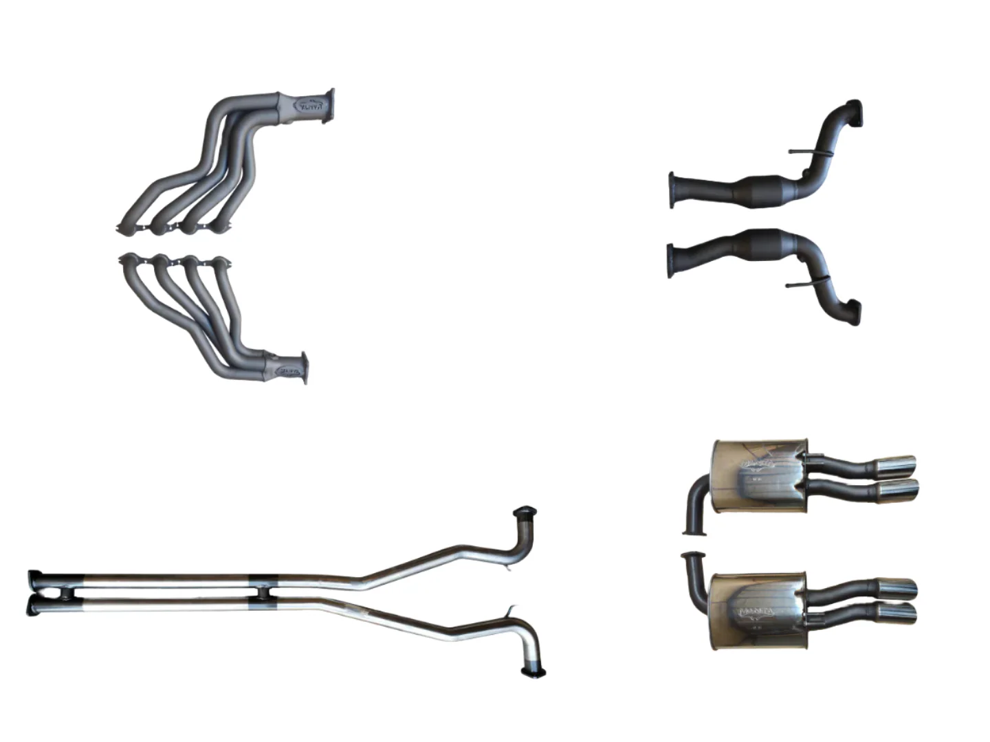Manta | Twin 2.5″ Full Exhaust System with 1 3/4″ Headers | Holden Commodore VF V8 Ute 2013–2017
