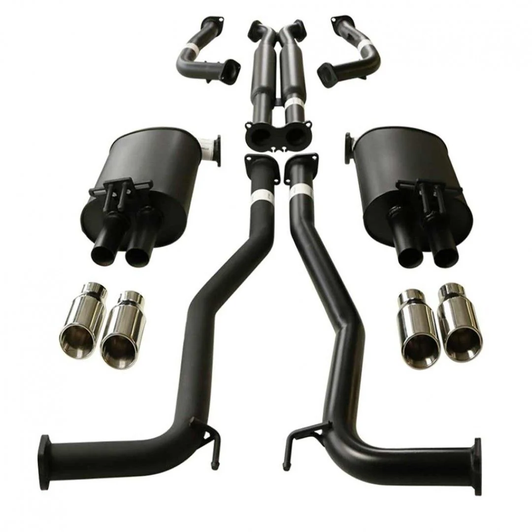 ESA | Twin 2.5" Catback Exhaust HDX Pipe Angle Tips | Holden Commodore VE VF Sedan Wagon | ST180-192HDXA