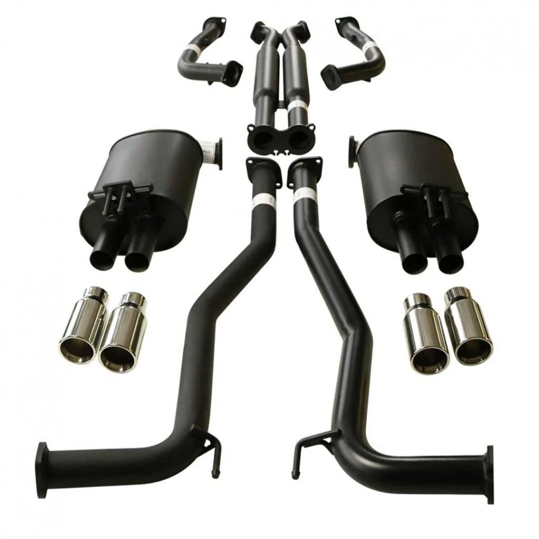 ESA - Holden Commodore VE, VF V6 V8 Sedan Wagon 2 1/2" Kit with Hotdog - X-Pipe & 4 x SC Tips