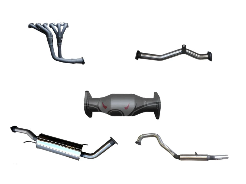 Manta | 2.5in Full Exhaust System with Centre Muffler & Rear Hotdog | Nissan Patrol GU 4.8L 1998–2016