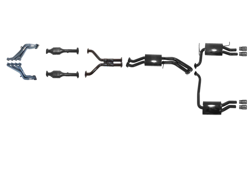 Pacemaker Performance Exhaust System with Tuned Headers for Ford Falcon BF FPV GT 5.4L Boss V8 2005–2008 - PP4008-08