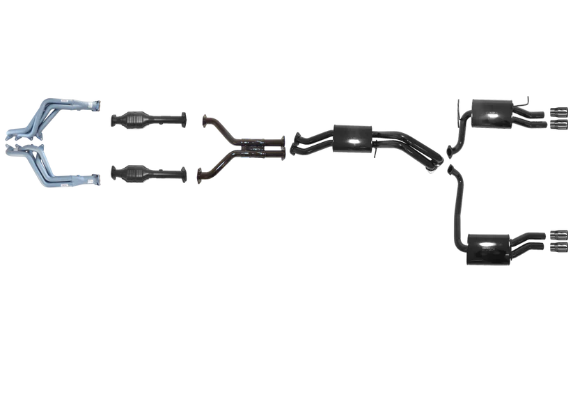 Pacemaker Performance Exhaust System with Tuned Headers for Ford Falcon FG FG-X XR8 GT 5.0L Supercharged 2008–2016 - PP4170-04