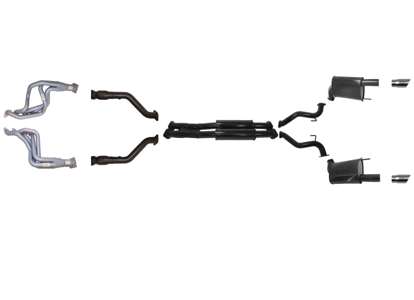 Pacemaker Twin 2.5" Performance Exhaust System with Headers for Ford Mustang GT S550 Convertible 5.0L V8 2015–2017 RHD - PP4178-04
