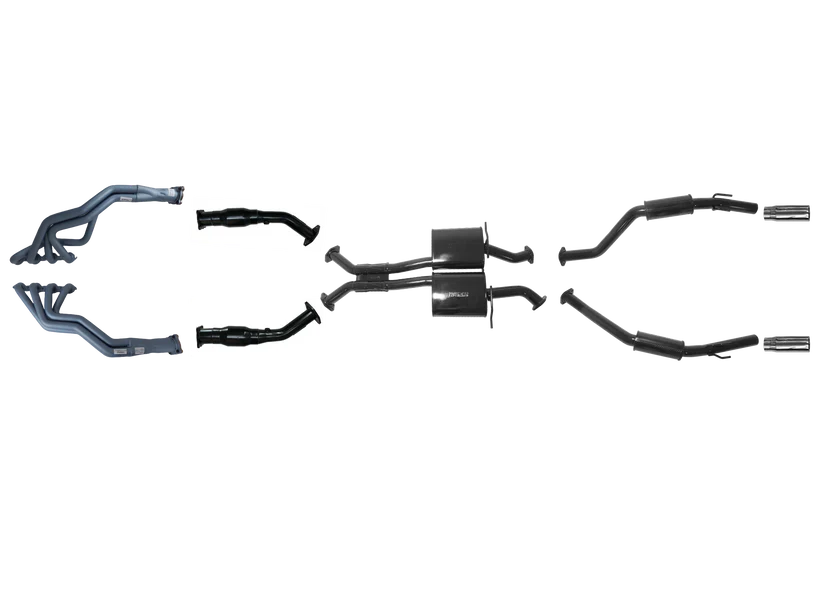 Pacemaker 3" Exhaust System with 1 3/4" Headers for Holden VZ Monaro CV8 / CV8Z Dual Outlet 2004–2006 - PP5361-63
