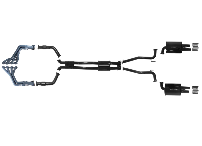 Pacemaker Twin 2.5" Performance Exhaust System with 1-3/4" Headers for Holden Commodore VE VF Sedan 6.0L 6.2L V8 2006–2017 - PP5381-11