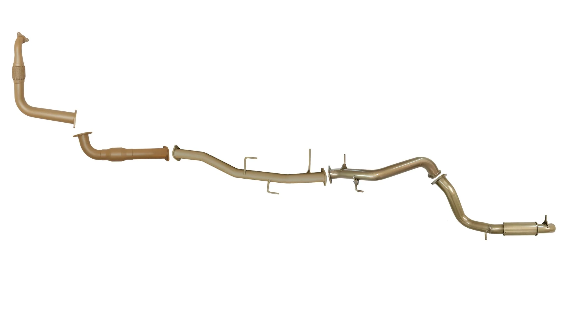 Pacemaker King Brown | 3" Turbo Back Exhaust with Cat & Resonator | Mitsubishi Pajero NX 3.2L 2014-2016 | KB9025-XCXR