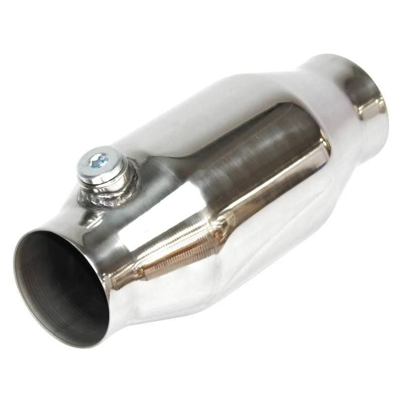 Redback - 2.5" High Flow Catalytic Converter Centre/Centre Round Stainless 430