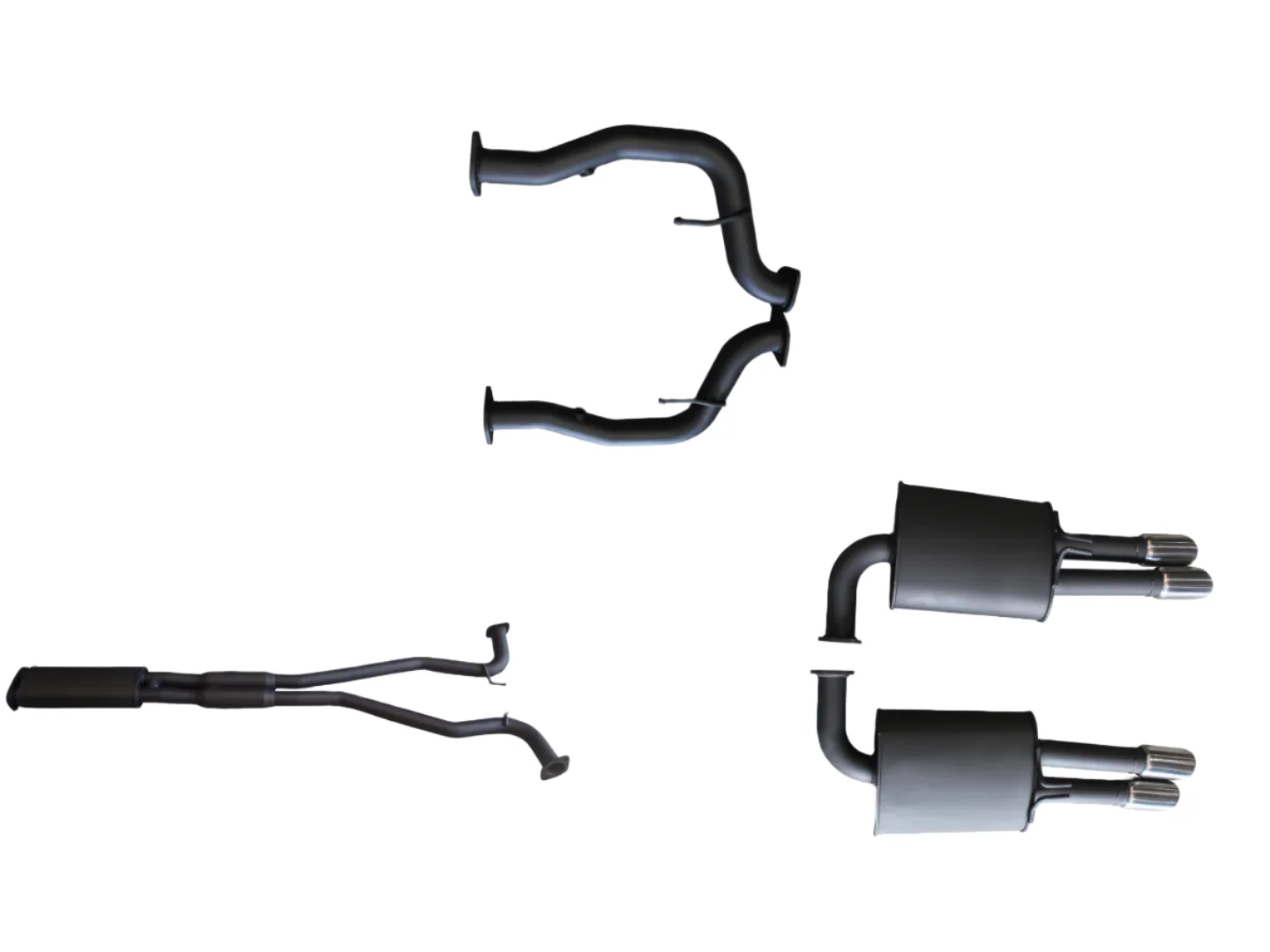 Manta | Twin 2.5″ Cat Back Exhaust System with Muffler/Muffler | Holden Statesman Caprice WM WN V8 6.0L LWB Sedan 2006–2017