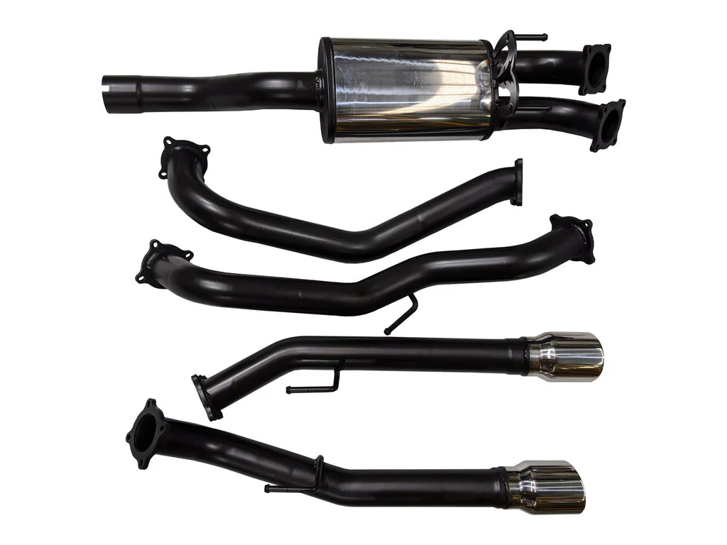 Outlaw 4x4 - RAM DS 1500 5.7L V8 HEMI 2018 - ON Catback Exhaust System with Twin 4" Satin Black Powder Coat Tips