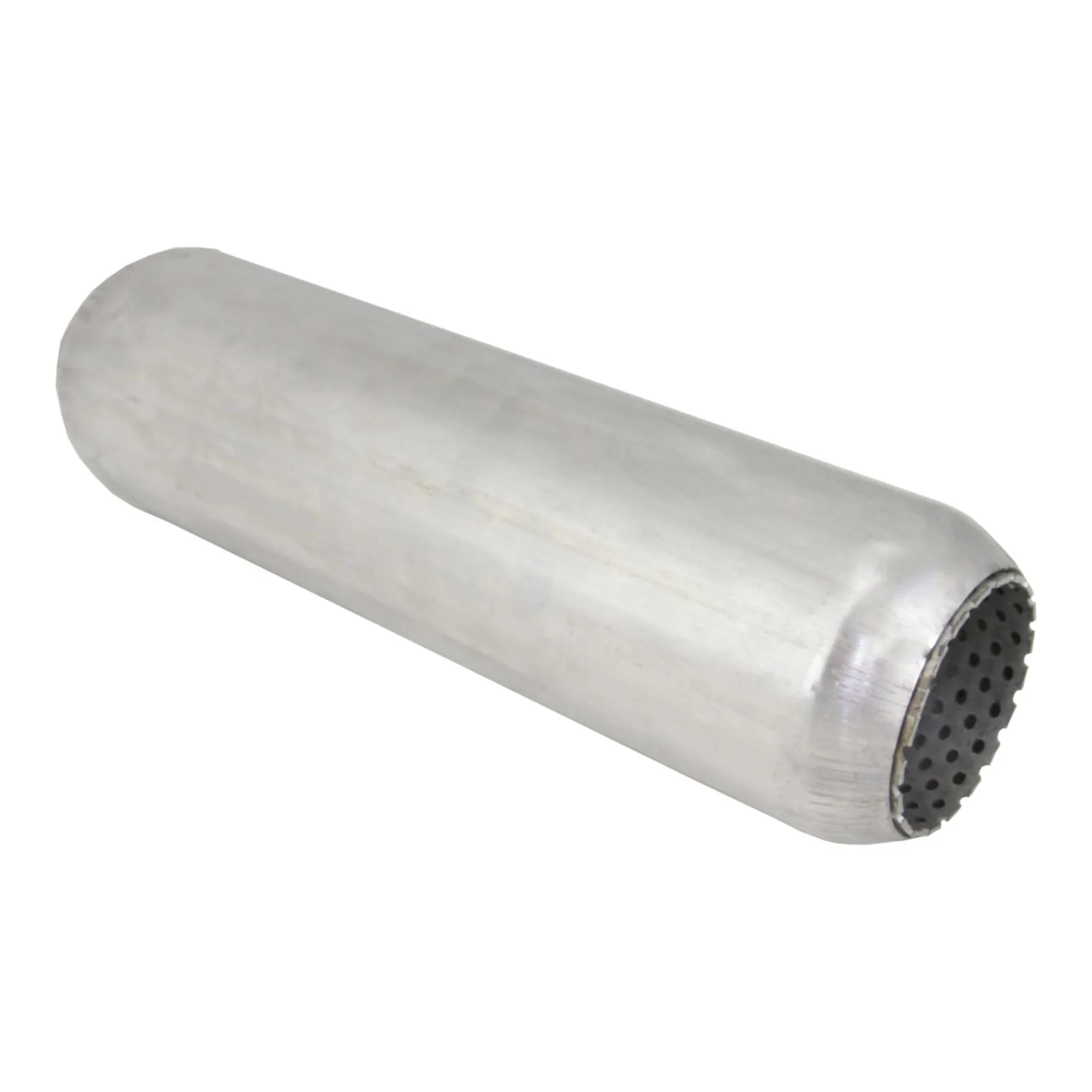 REDBACK | 3.5" Round Hotdog Resonator 409 Stainless 12" Long 2.5" ID | HD12250P-409