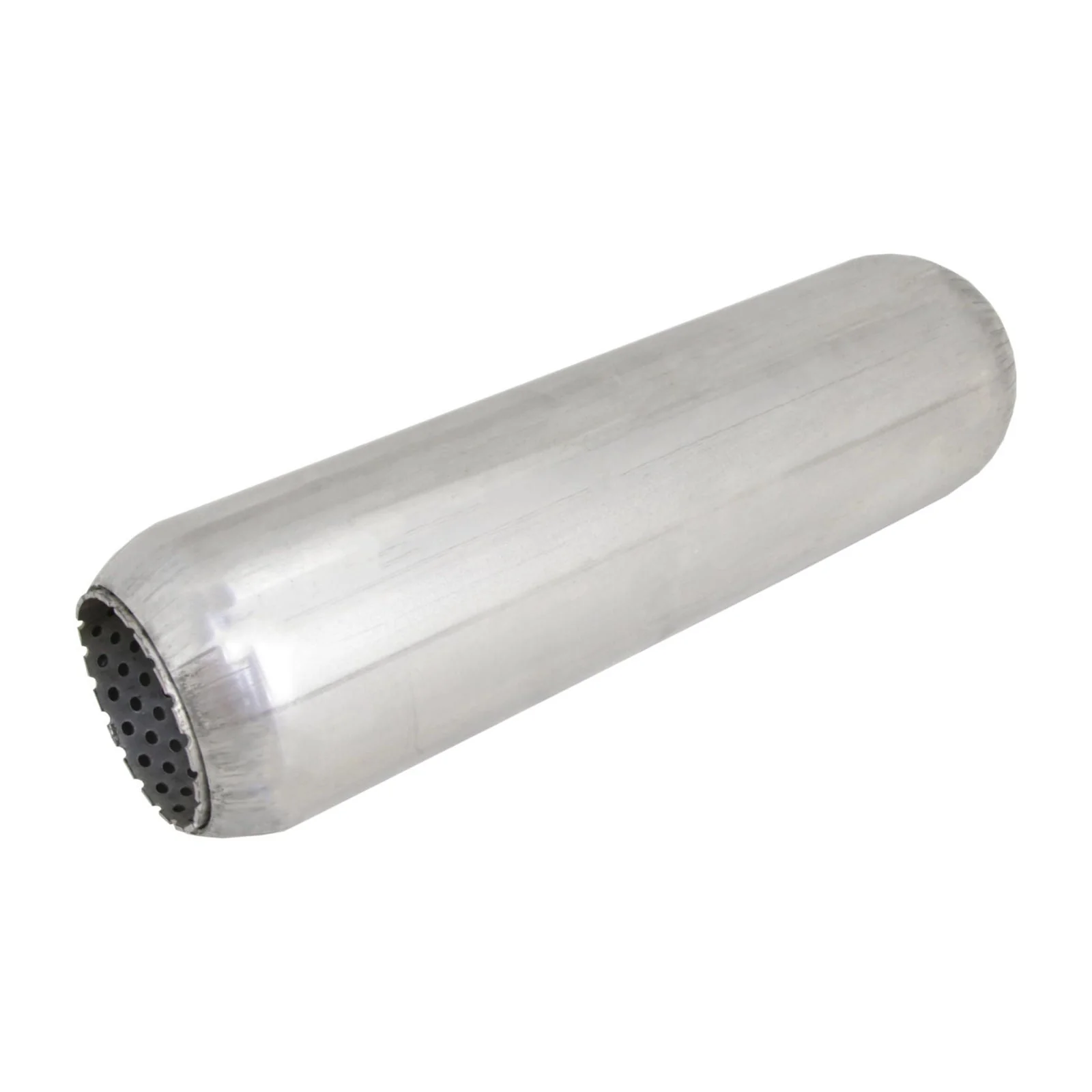 REDBACK | 3.5" Round Hotdog Resonator 409 Stainless 12" Long 2.5" ID | HD12250P-409 - Image 2
