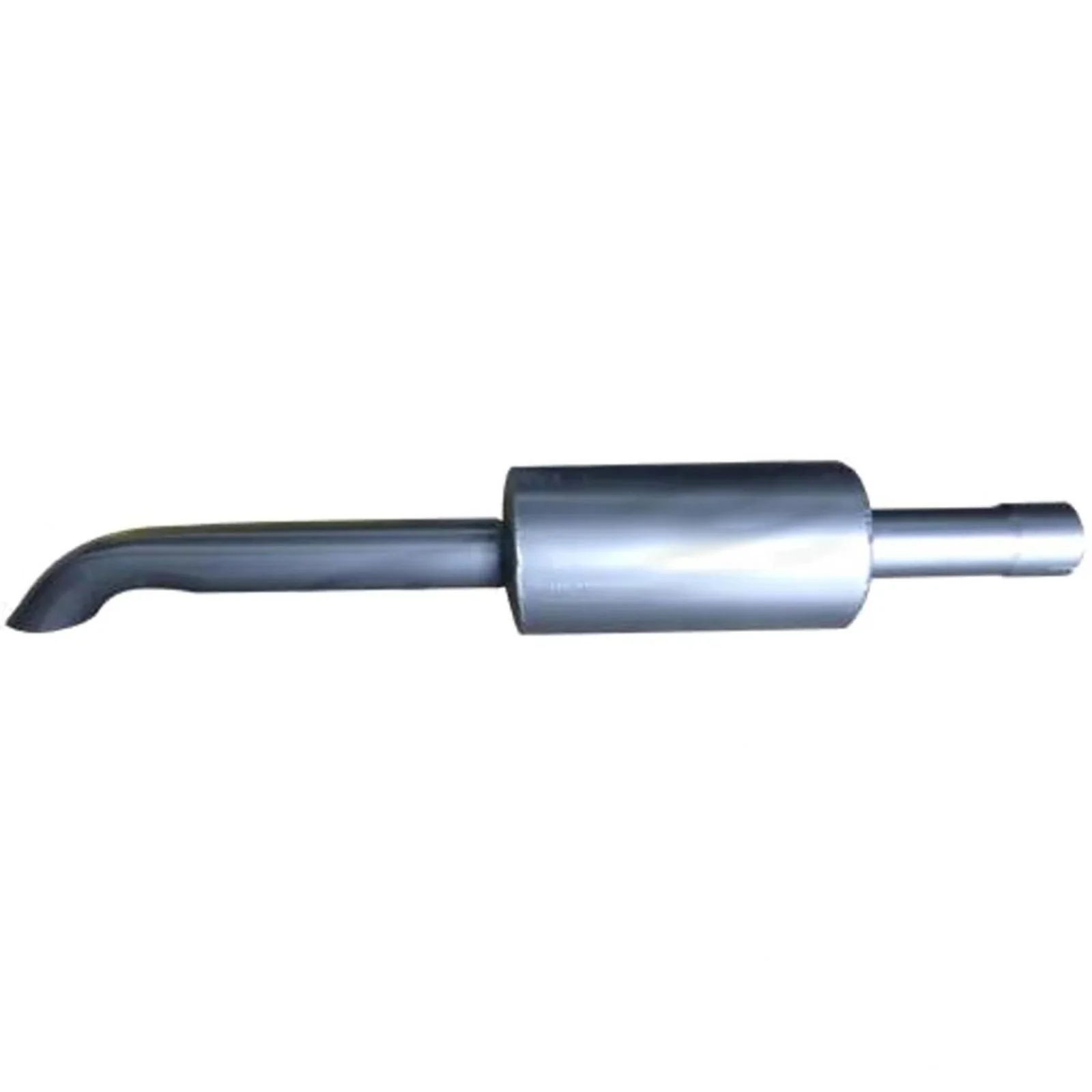 REDBACK | 2" Baffled Tractor Hotdog Muffler with Curved Outlet Stack | UNITRAC