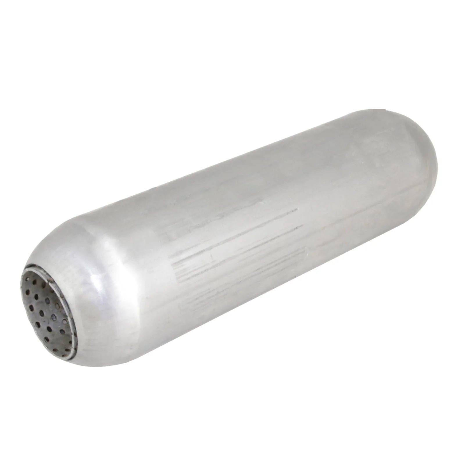 REDBACK | 409 Stainless Steel Hotdog Resonator 3.5" Round 12" Long 2" ID | HD12200P-409 - Image 2