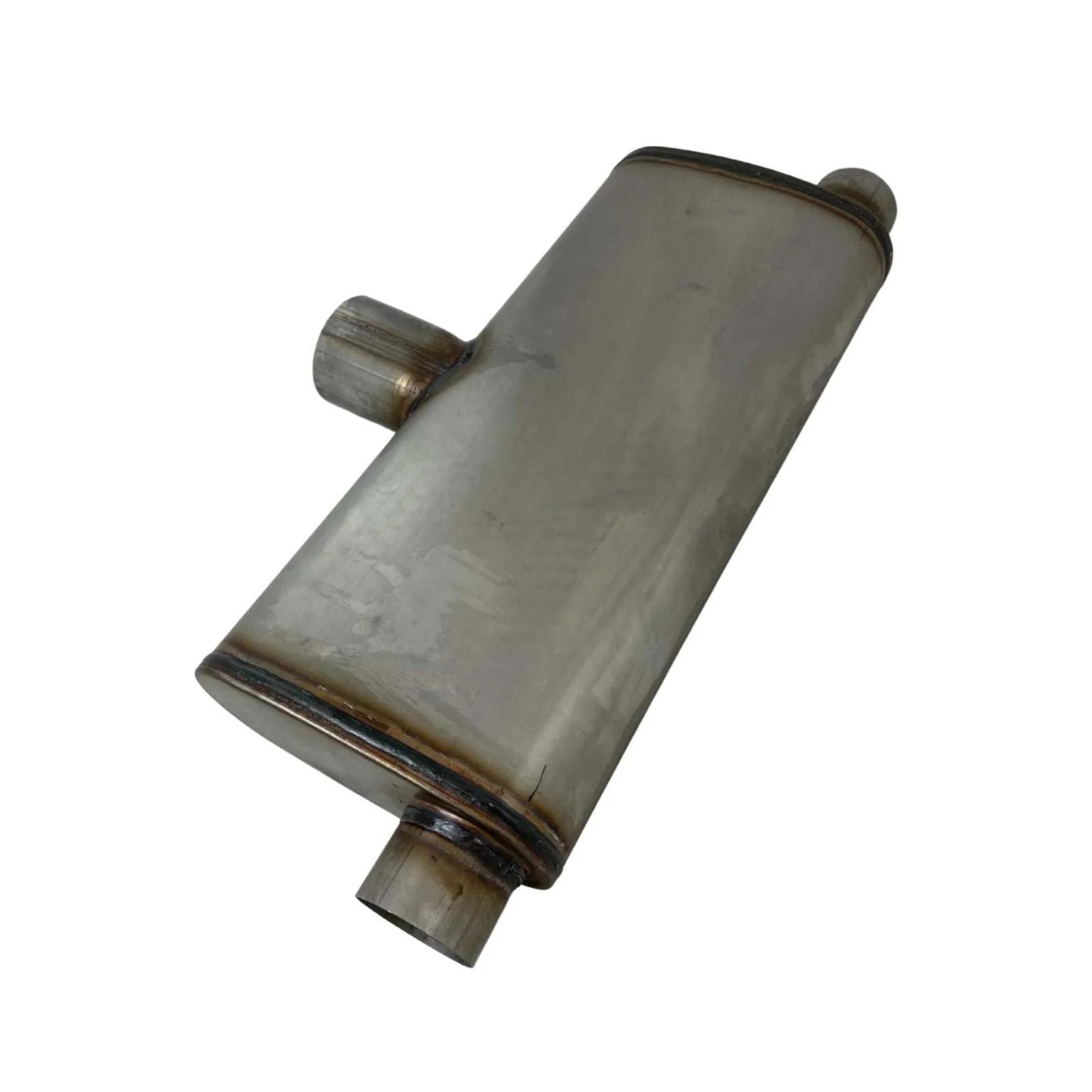 REDBACK | 3" In / Twin 2.5" Out East-West Performance Muffler 9"x4" Oval 20" Long | STR7765-409-CT20