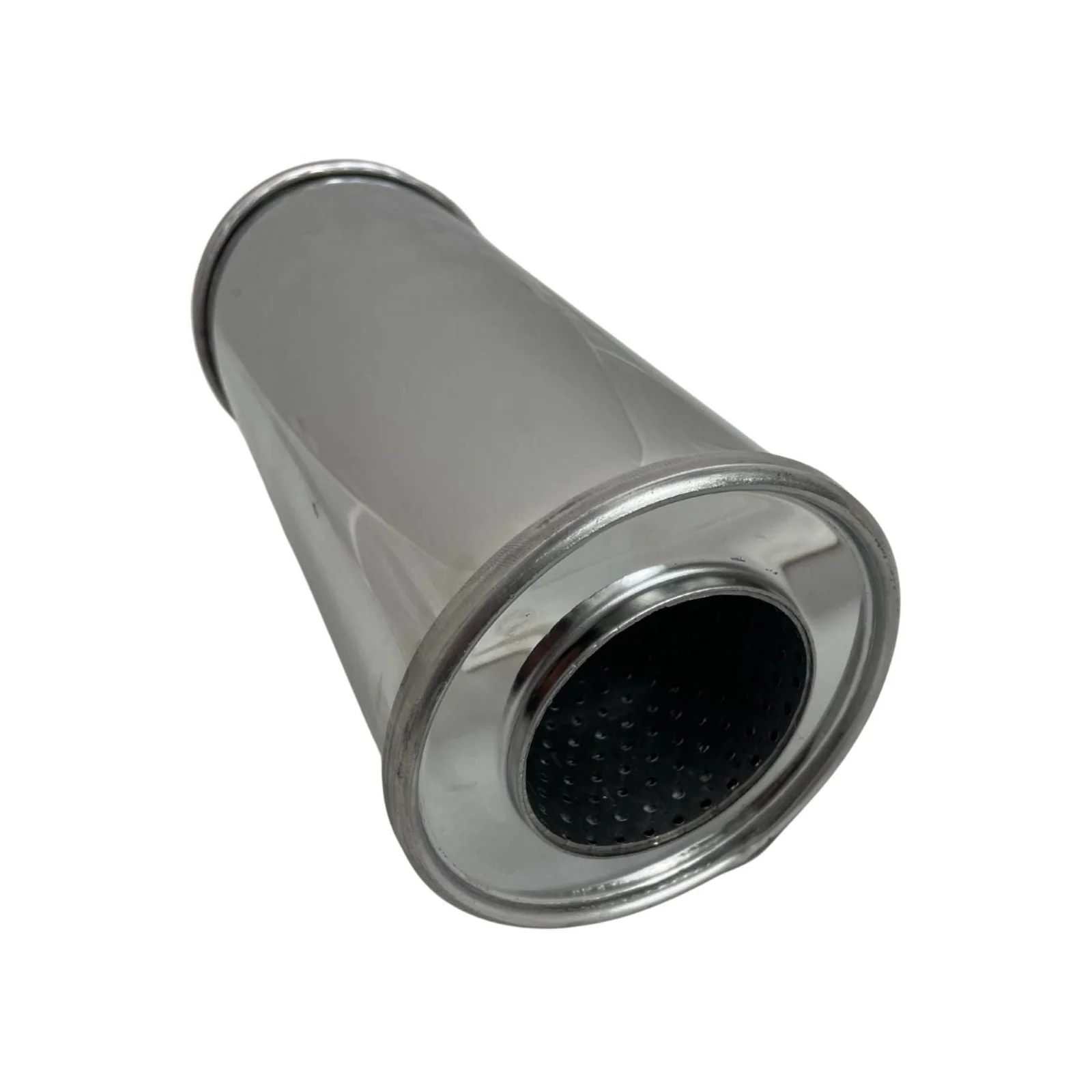REDBACK | 5" Round Megaflow Performance Muffler 430 Stainless 12" Long 3" ID | 251-11125-X