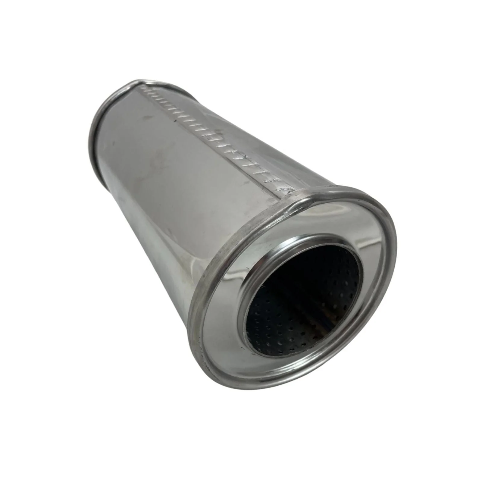 REDBACK | 5" Round Megaflow Performance Muffler 430 Stainless 12" Long 3" ID | 251-11125-X - Image 3