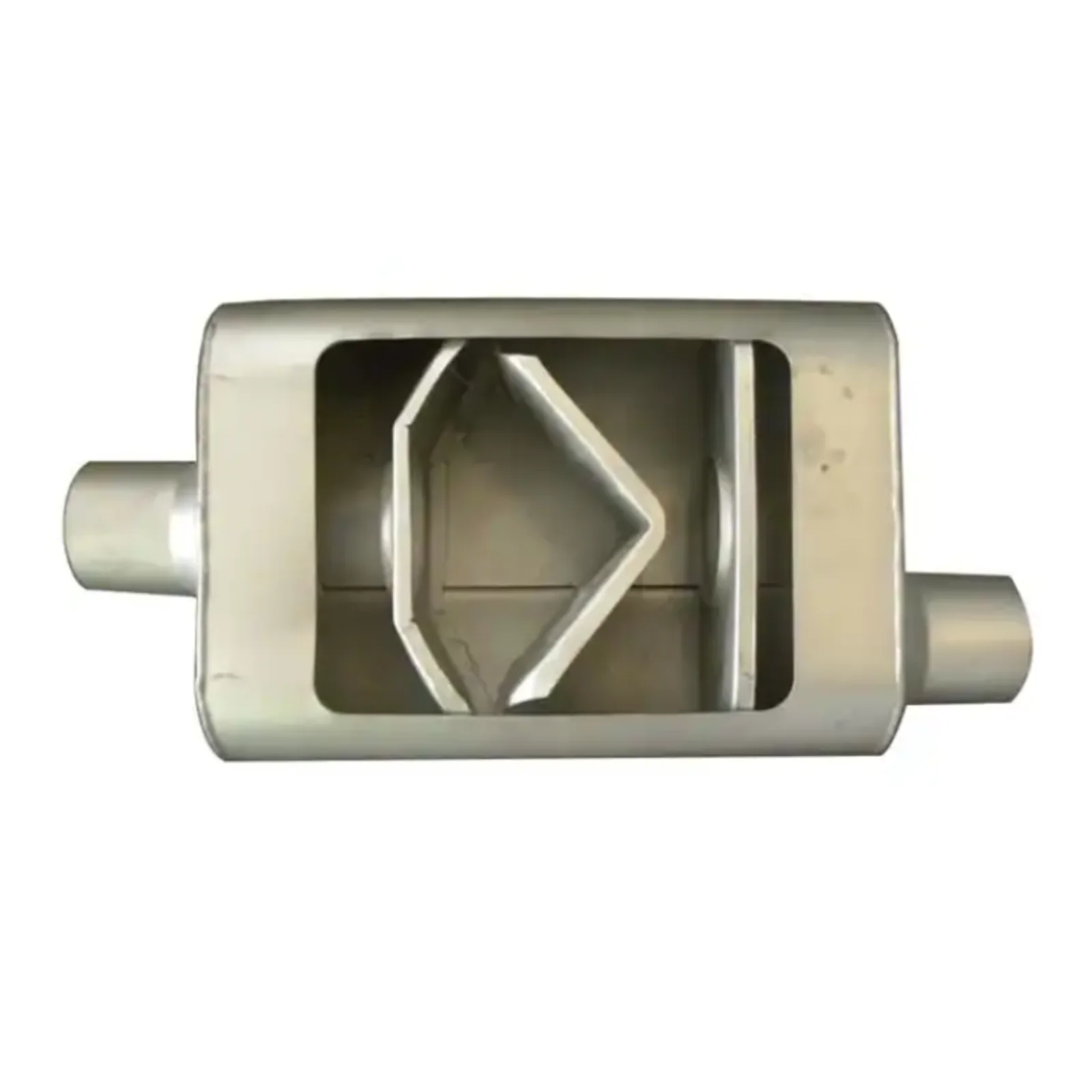 REDBACK | 3" ID Race Muffler 9"x4" Oval 14" Long Fully Welded Centre/Offset | RM003-76 - Image 2