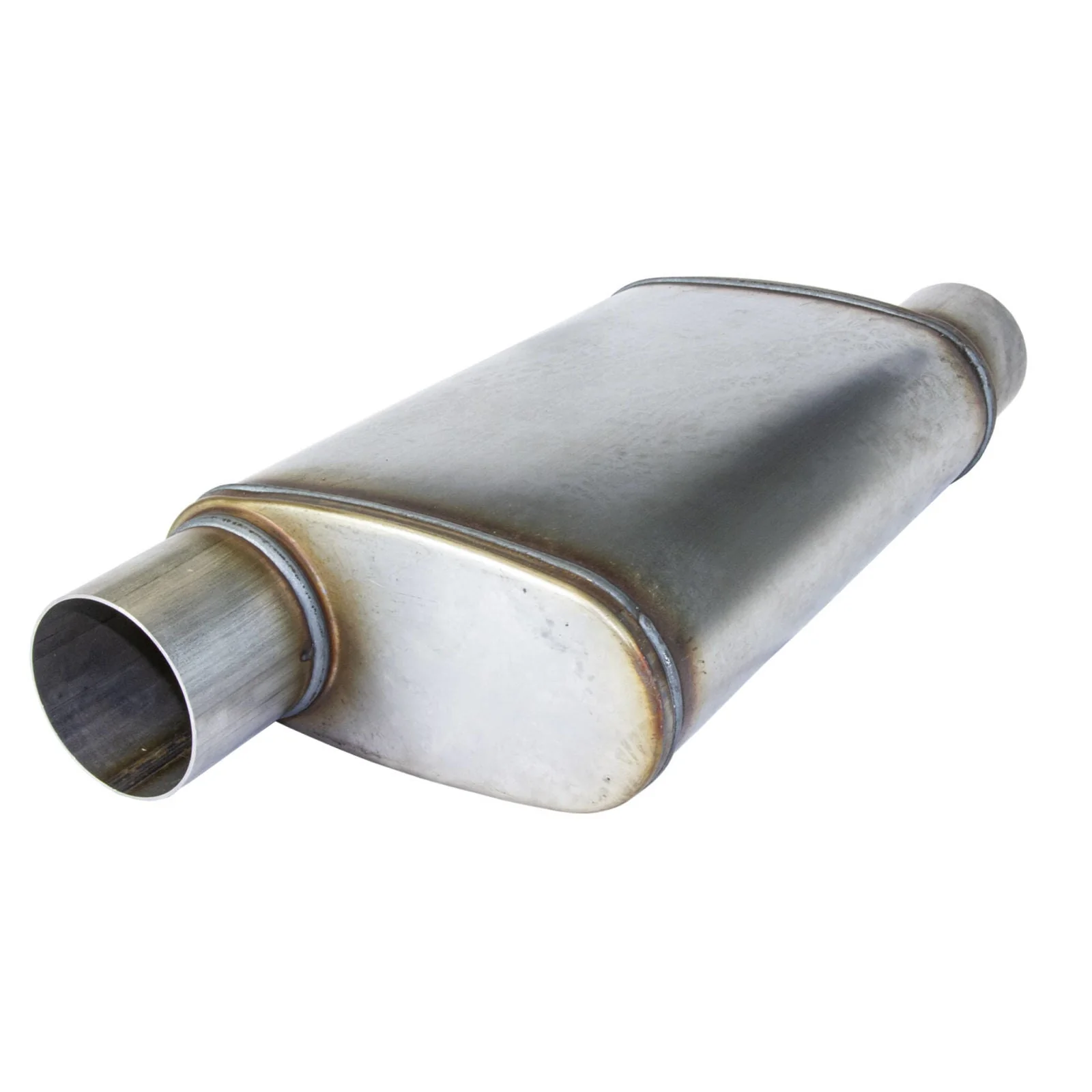 REDBACK | 3" ID Megaflow Performance Muffler 8"x4" Oval 14" Long 409 Stainless | STR7965-409 - Image 2