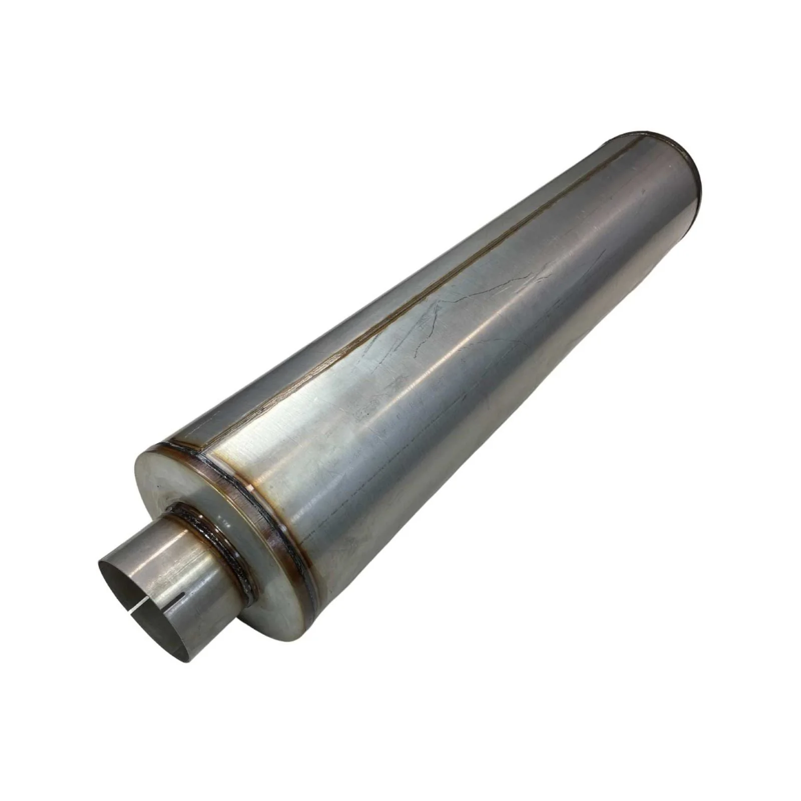REDBACK | 5" ID Megaflow Performance Truck Muffler 10" Round 44" Long 409 Stainless | TR1044500GP-409