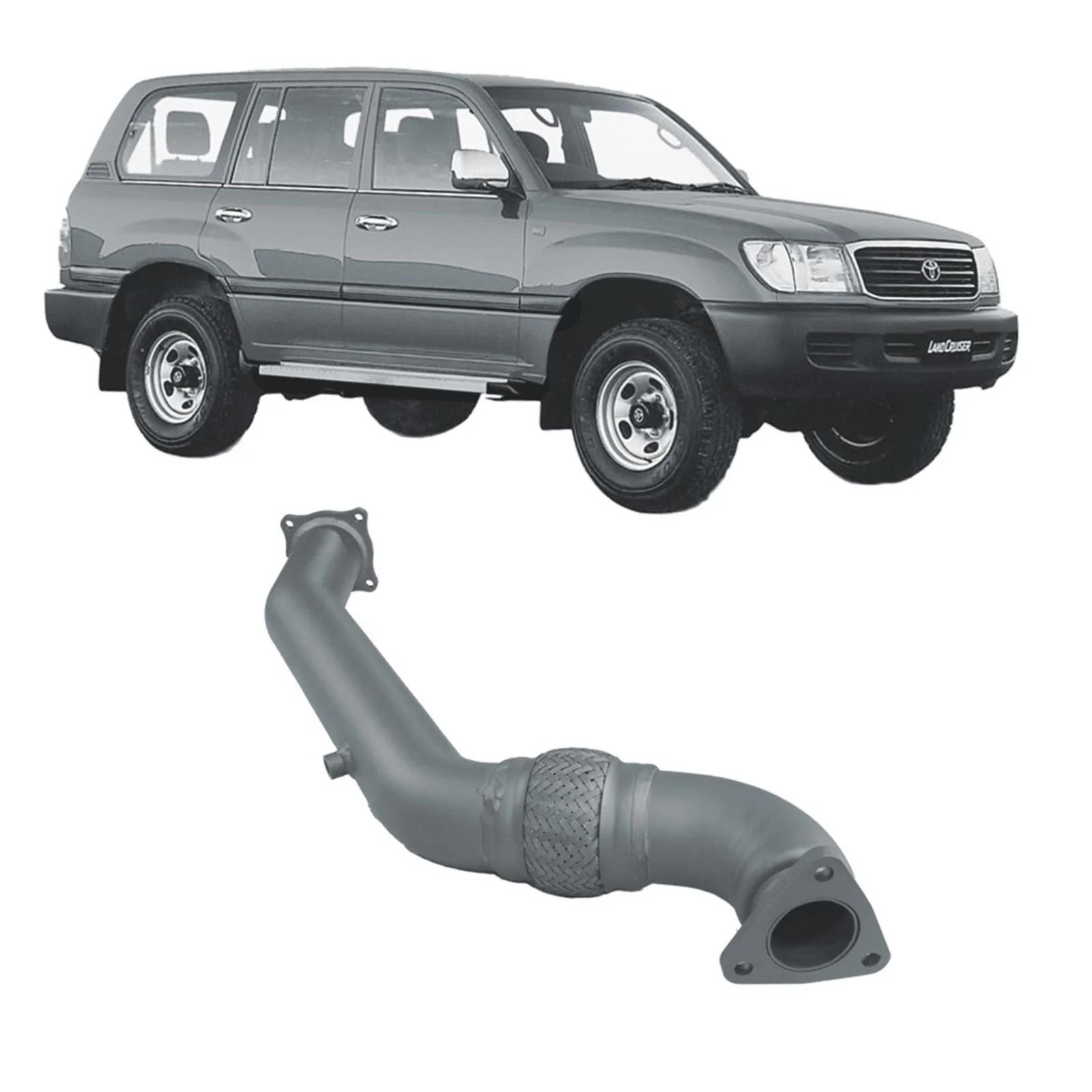 Redback Extreme Duty - Toyota Landcruiser 105 Series (1998 - 2007) Wagon Performance Exhaust - Image 2