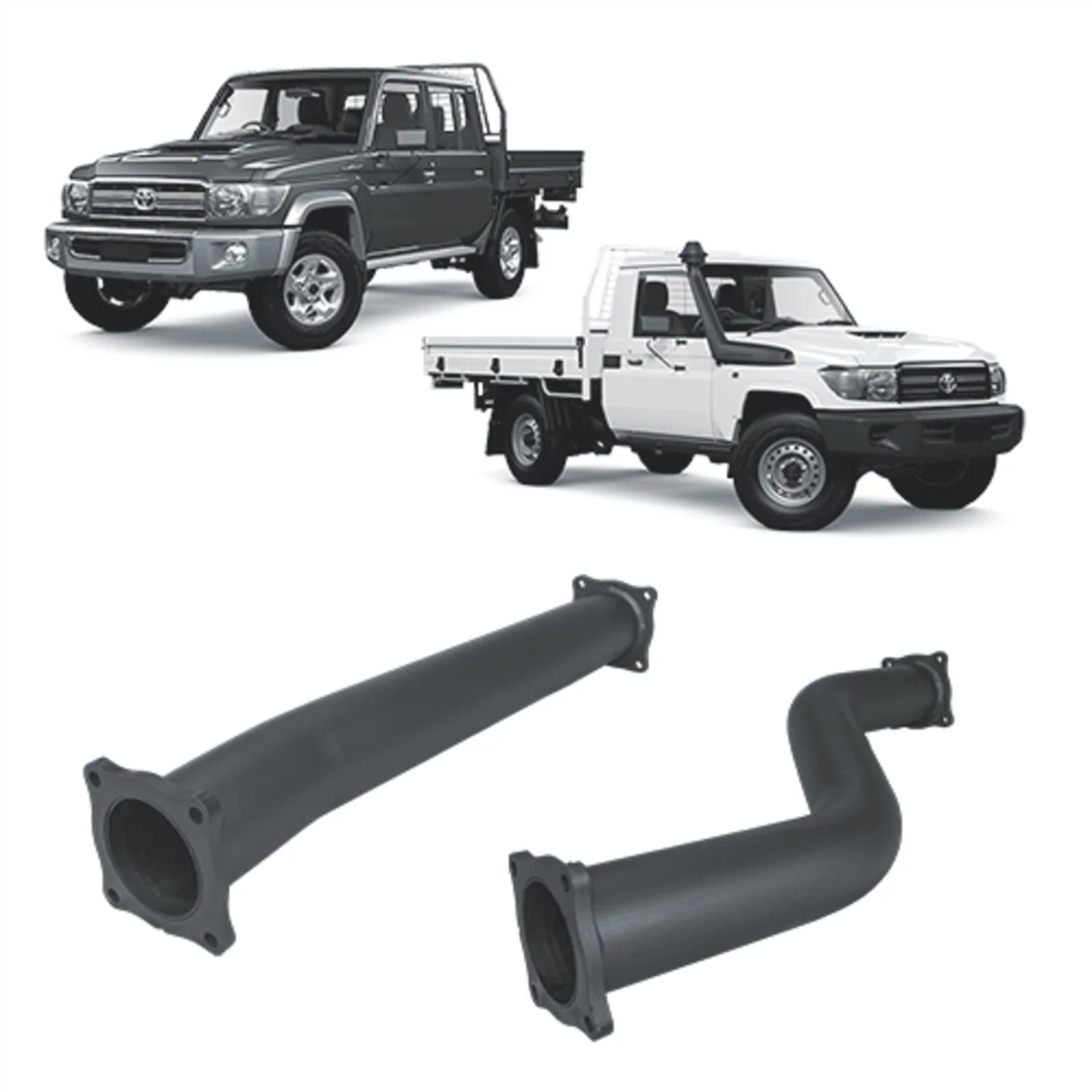 Redback Extreme Duty - Toyota Landcruiser 79 Series (2012 - 2016) Double Cab with Auxiliary Fuel Tank Performance Exhaust - Image 2