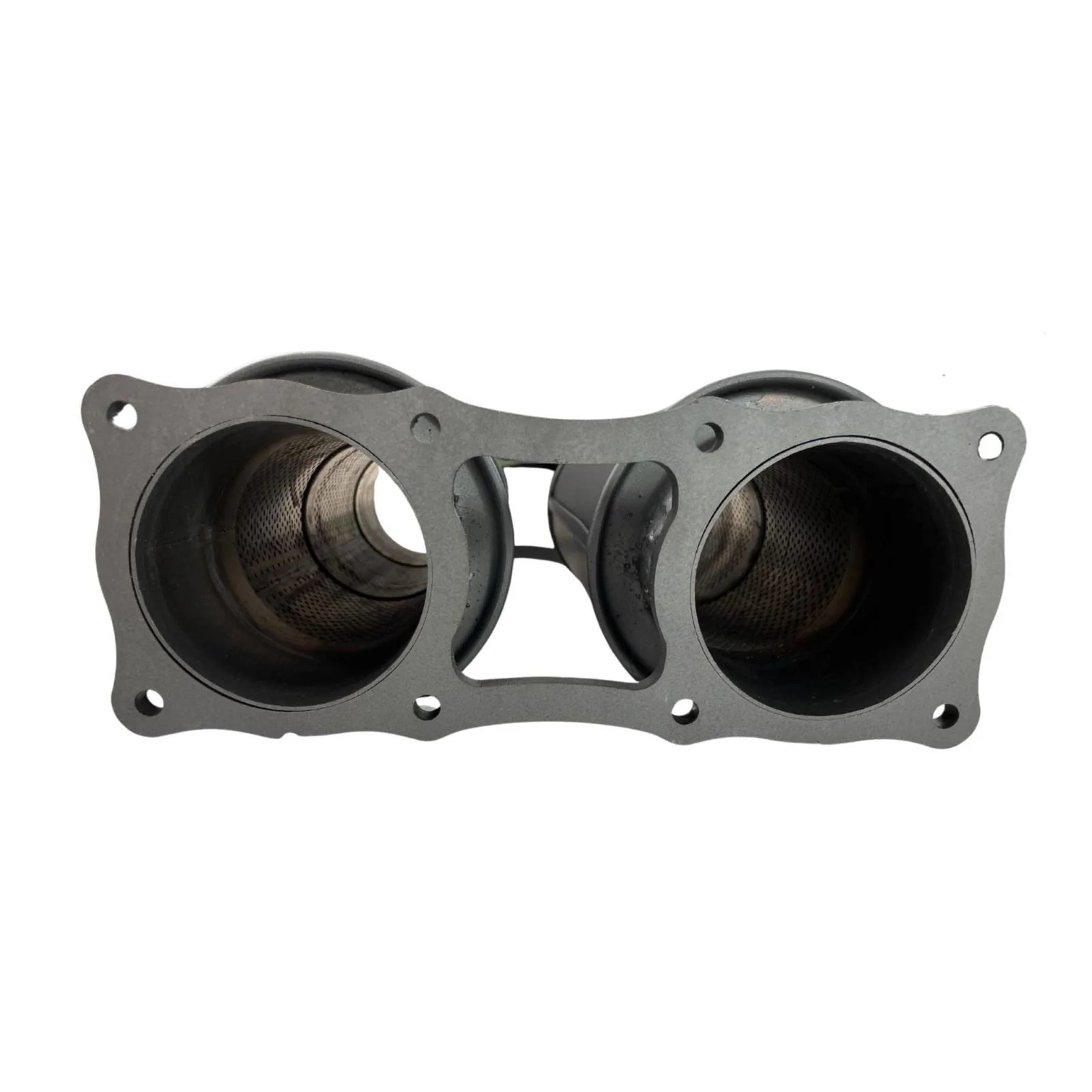 REDBACK | Extreme Duty Twin 4" Megaflow Resonator Muffler 6" Round 304 Stainless | XR00671-40 - Image 2