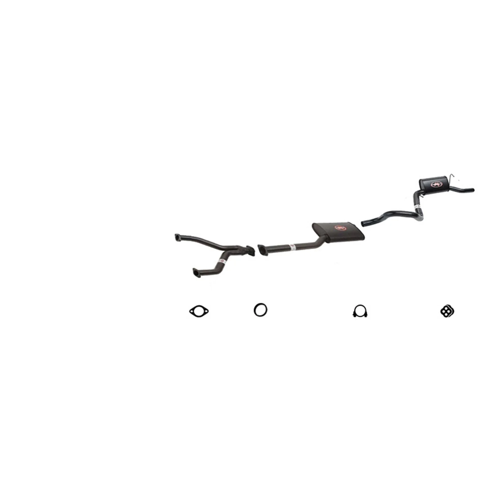 REDBACK | 2.5" Cat Back Exhaust System Single Outlet | Ford Falcon EB ED EF EL 5.0L V8 Solid Axle | K-RPM15743