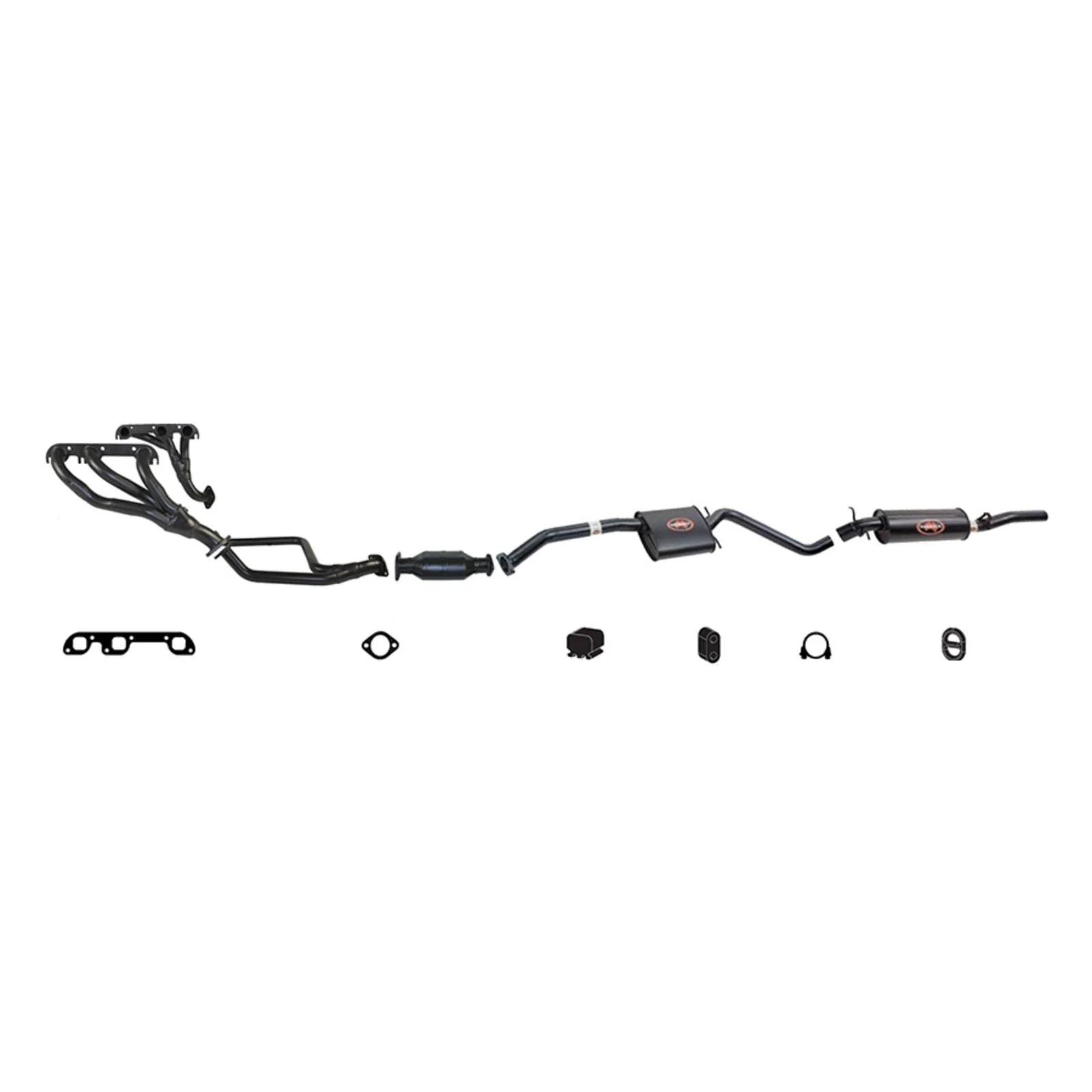 REDBACK | 2.5" Exhaust System & Tuned Headers | Holden Commodore VP VR V6 IRS Auto 1991–1995 Yest range | K-RPM14648