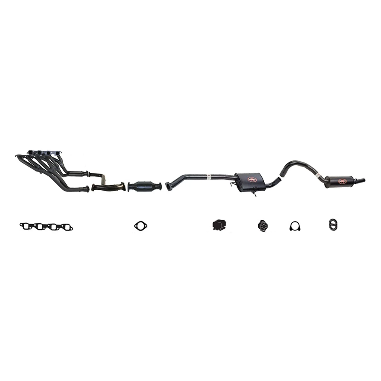 REDBACK | 2.5" Performance Exhaust System | Holden Commodore Ute VS V8 1995–2000 | K-RPM14667