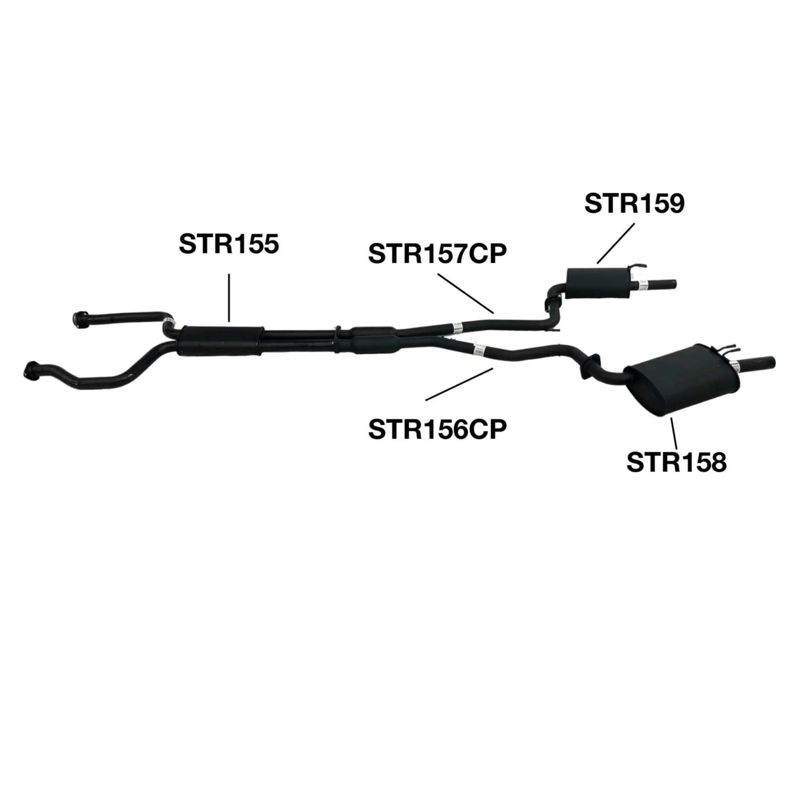 Redback Performance - Holden VE VF SV6 Sedan 2.25" Mild Steel Catback Exhaust System - Image 2