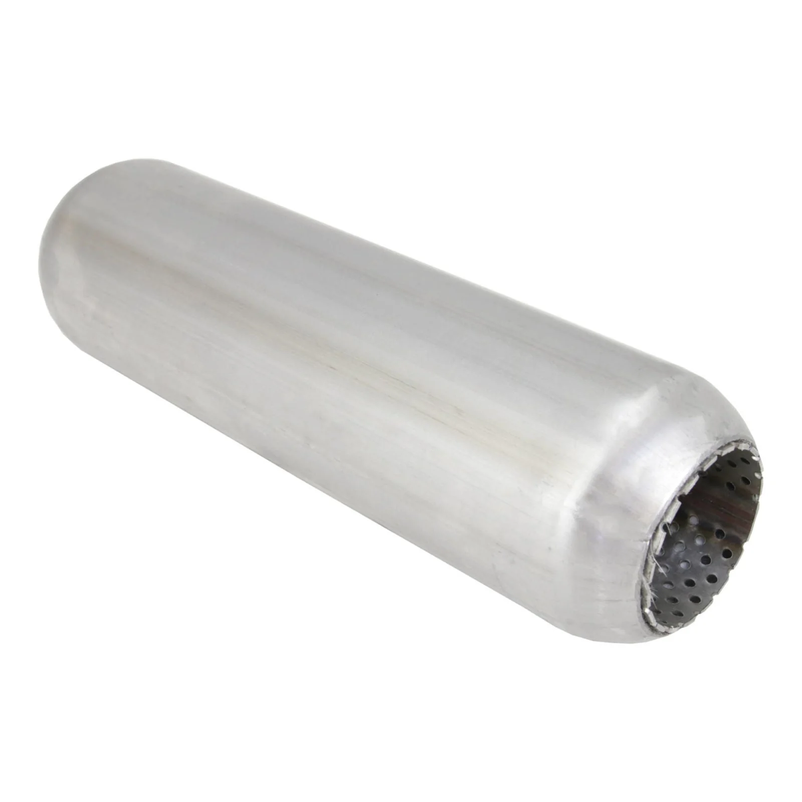 REDBACK | 2.5" Hotdog Resonator 12" Long | 409 Stainless Steel Perforated Core | HD12225P-409