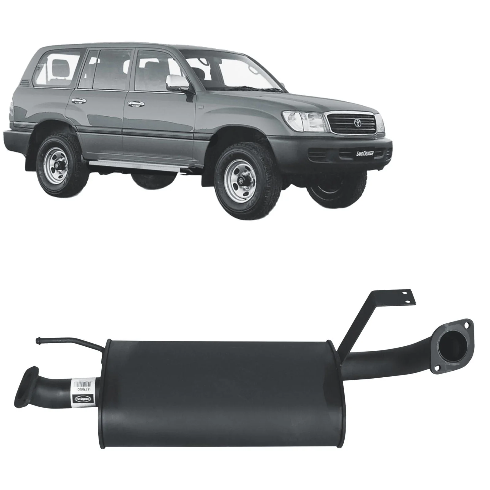 REDBACK - Toyota Landcruiser 105 Series Performance Exhaust System - Image 3