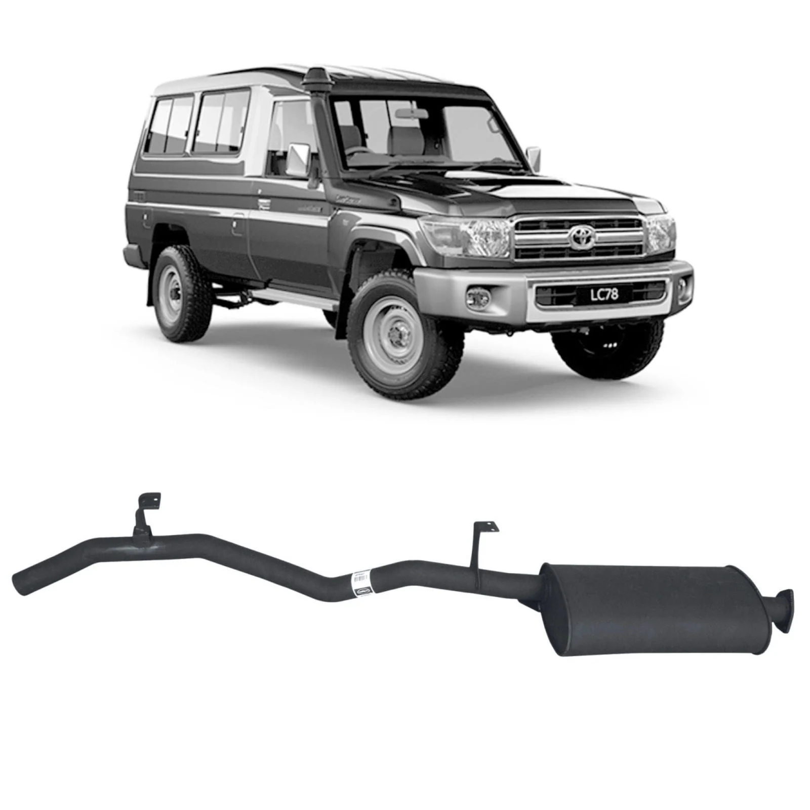 REDBACK - Toyota Landcruiser 75/78 Series 4.2L 1HZ Performance Exhaust System - Image 3