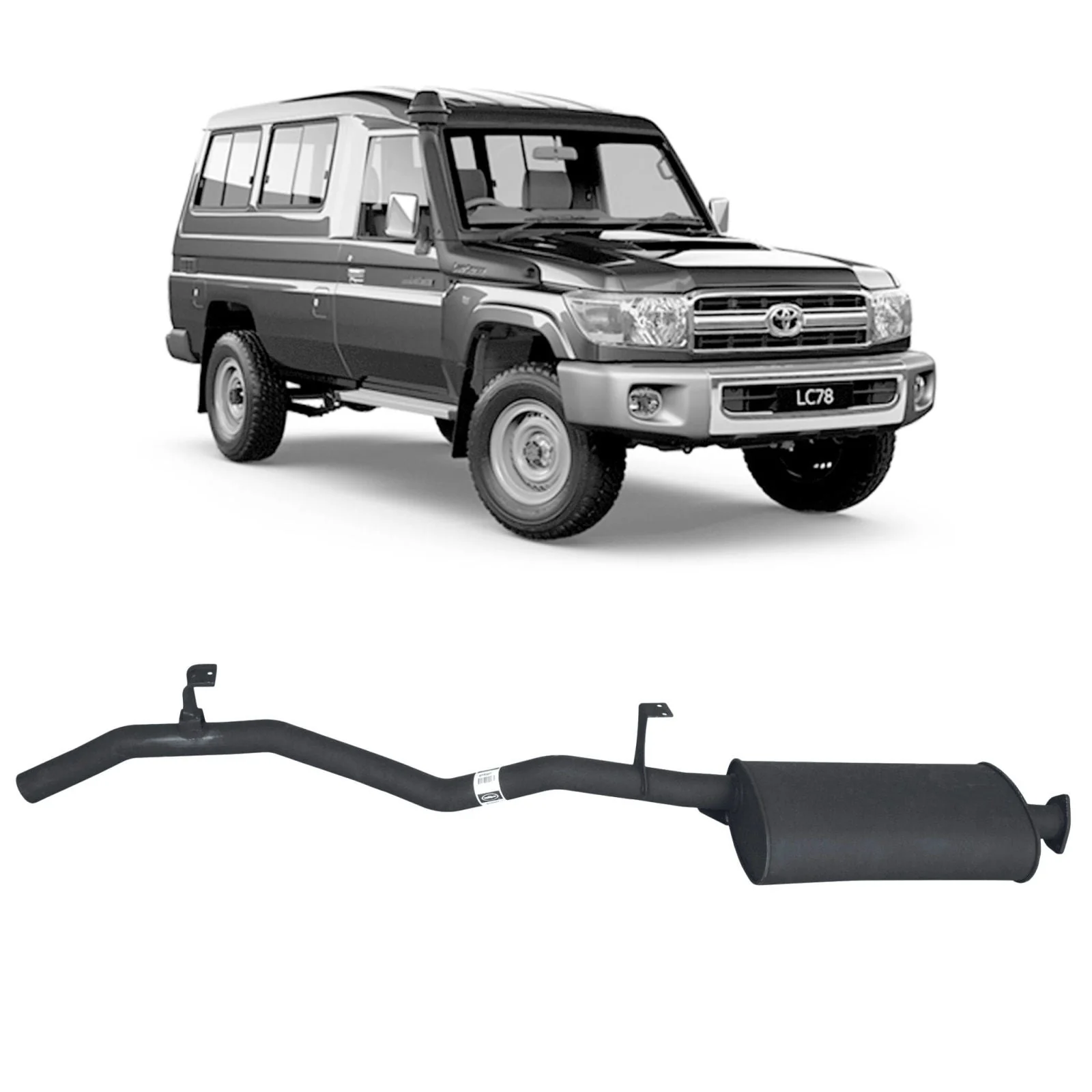 REDBACK - Toyota Landcruiser 75/78 Series 4.2L 1HZ Performance Exhaust System - Image 7