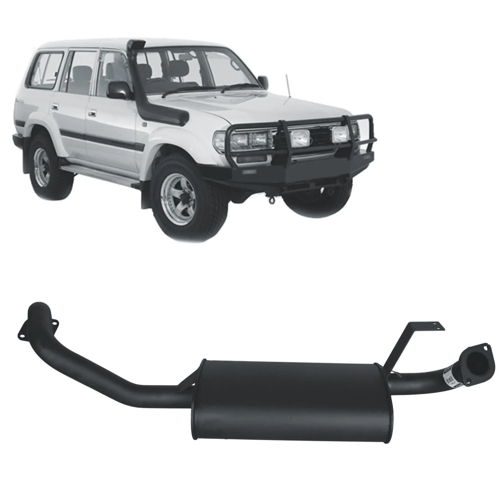 REDBACK - Toyota Landcruiser 80 Series Wagon (1990 - 1997) 4.2L 1HZ & 4.5L FZ Performance Exhaust - Image 2