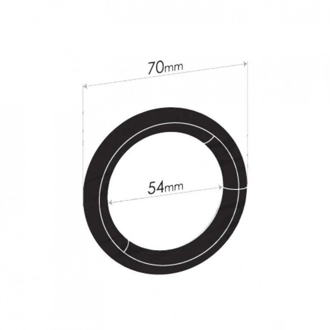 Exhaust Rubber - Universal Ring Rubber Inside Diameter (54mm), Outside Diameter (70mm), Soft - Image 2
