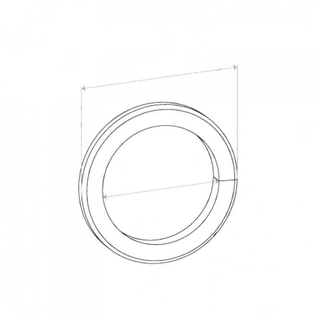 Spiral Wound Ring Gasket - ID 36mm, OD 49mm, THK 5mm, SPIRAL