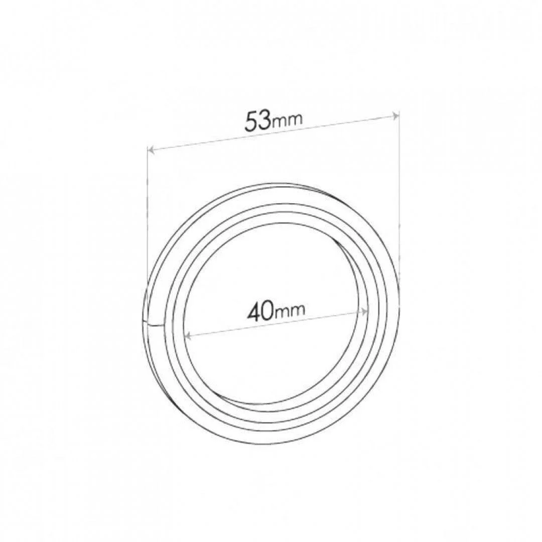 Spiral Wound Ring Gasket - ID 40mm, OD 53mm, THK 5mm, SPIRAL - Image 2