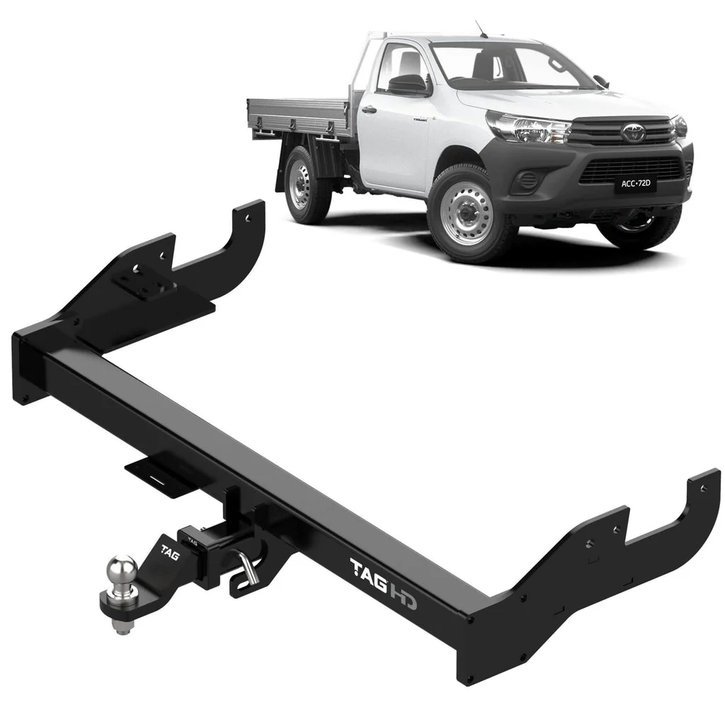 TAG | Extended Towbar & Direct Fit Wiring Kit | Toyota Hilux Extended Tray 2008–2015 | T7T703-K202