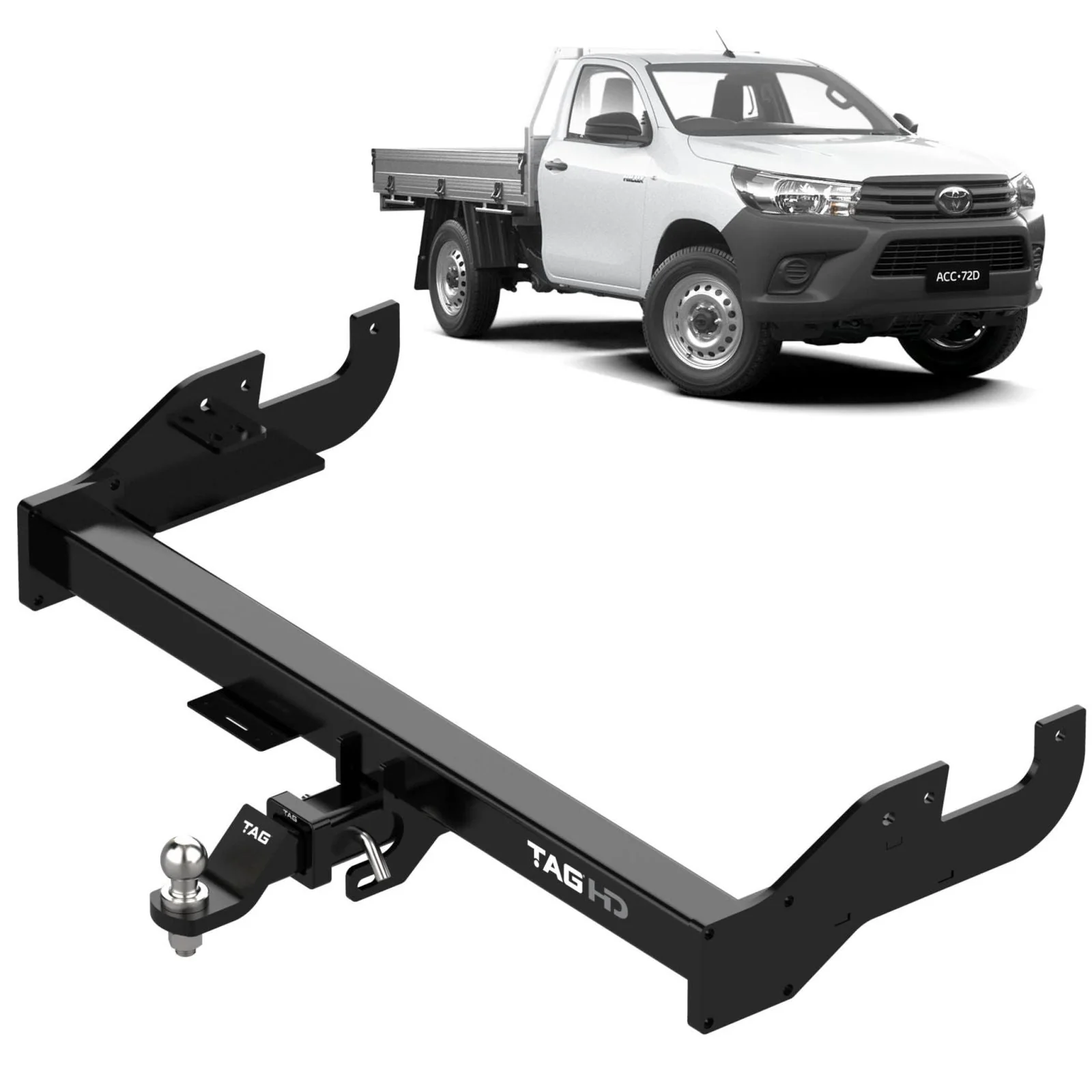 TAG | Extended Towbar & Direct Fit ECU Wiring Kit | Toyota Hilux Extended Tray 2015–On | T7T703-K203
