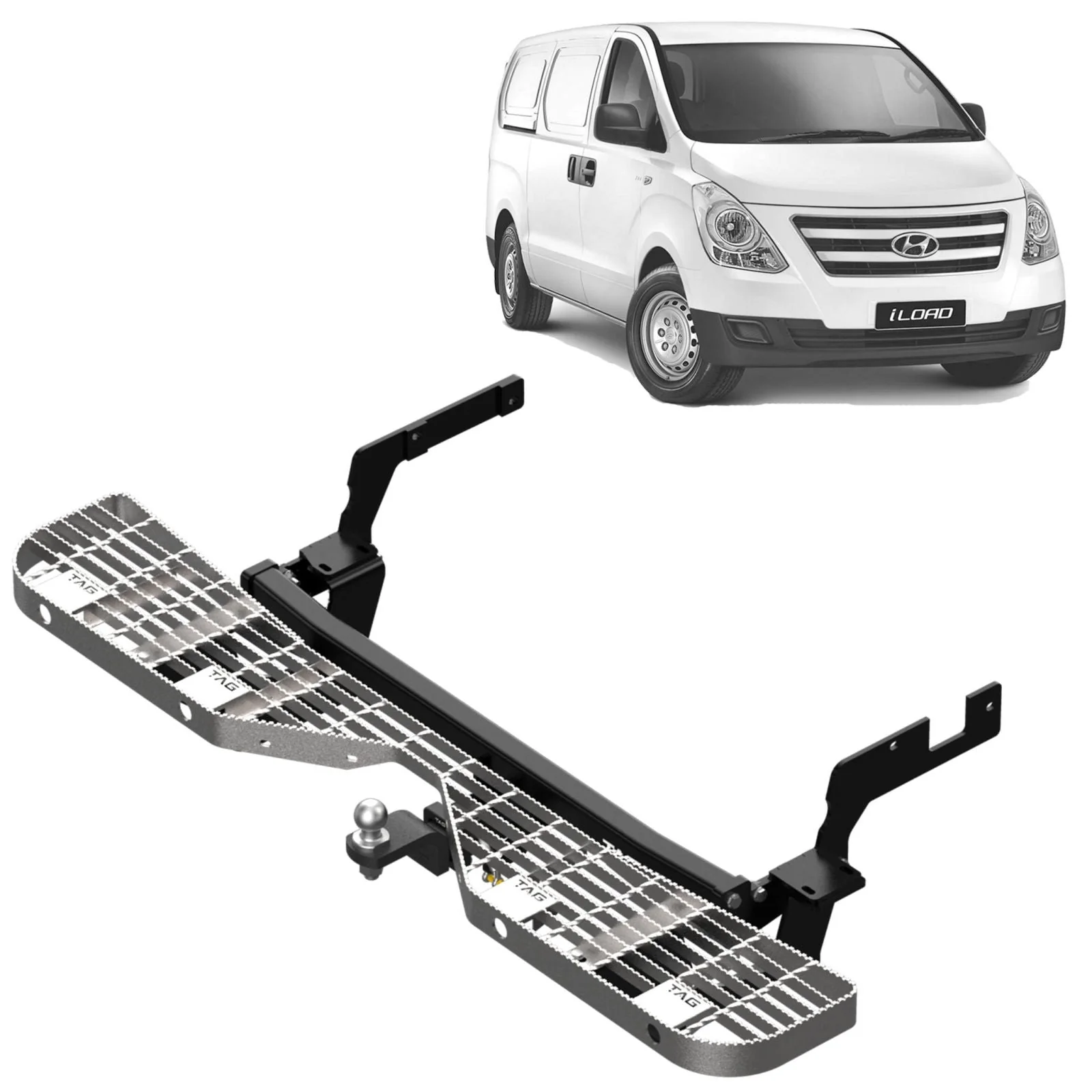 TAG | Rear Step & Heavy Duty Towbar Kit | Hyundai iLoad iMax TQ 2008–2021 | T7Z737-K010
