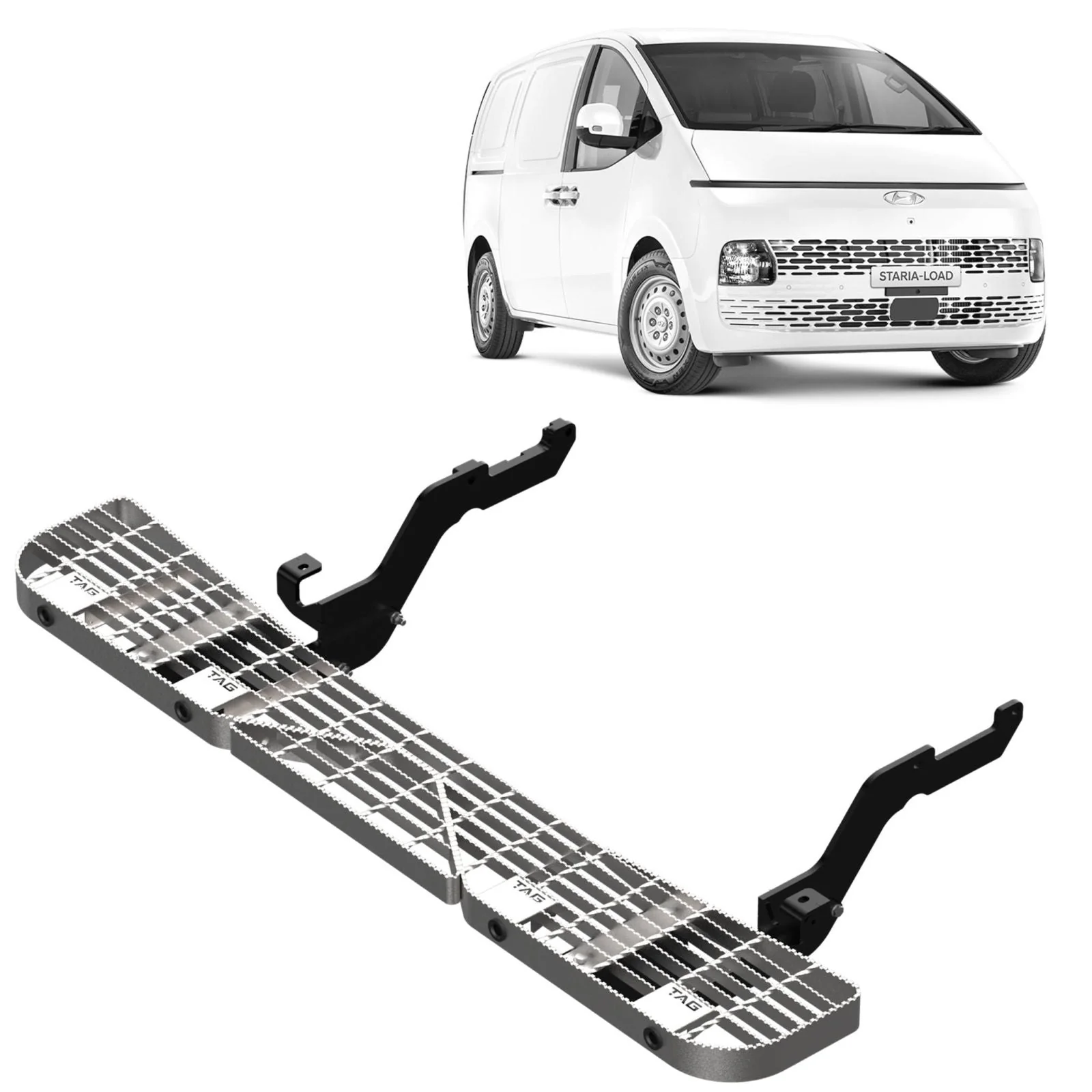 TAG | Galvanised Rear Step & Sensor Bracket Kit | Hyundai Staria Van 2021–On | TSZ830-K010