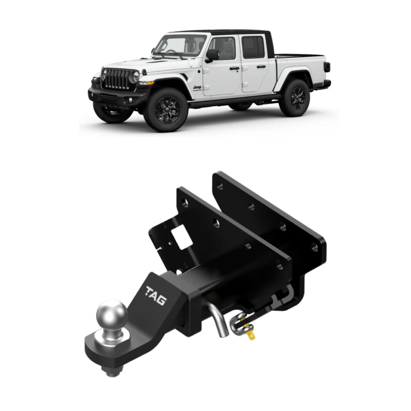 TAG | Heavy Duty Towbar & Universal Wiring Kit | Jeep Gladiator JT Ute 2020–ON | T4P884-K301