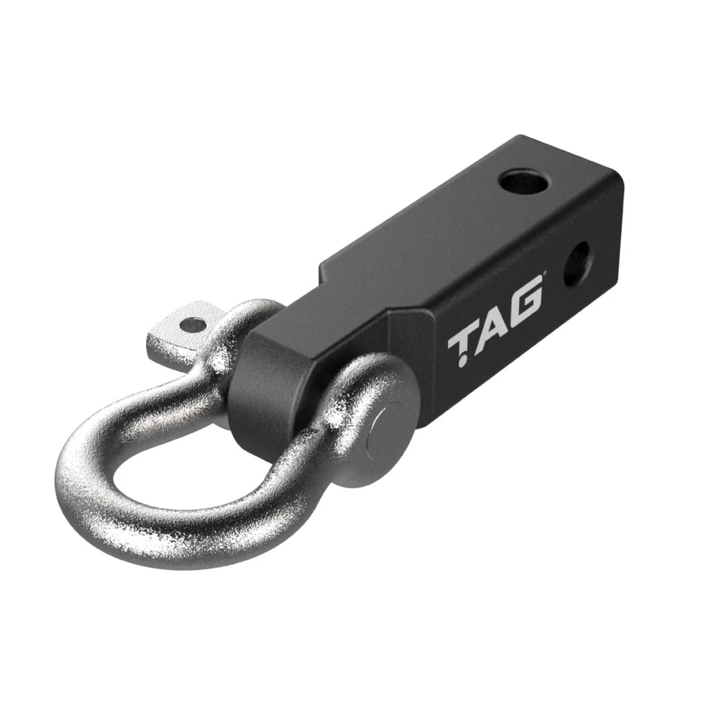 TAG | Recovery Hitch with Fixed Bow Shackle | 4.75T Rated 50mm Square Hitch | L4R01