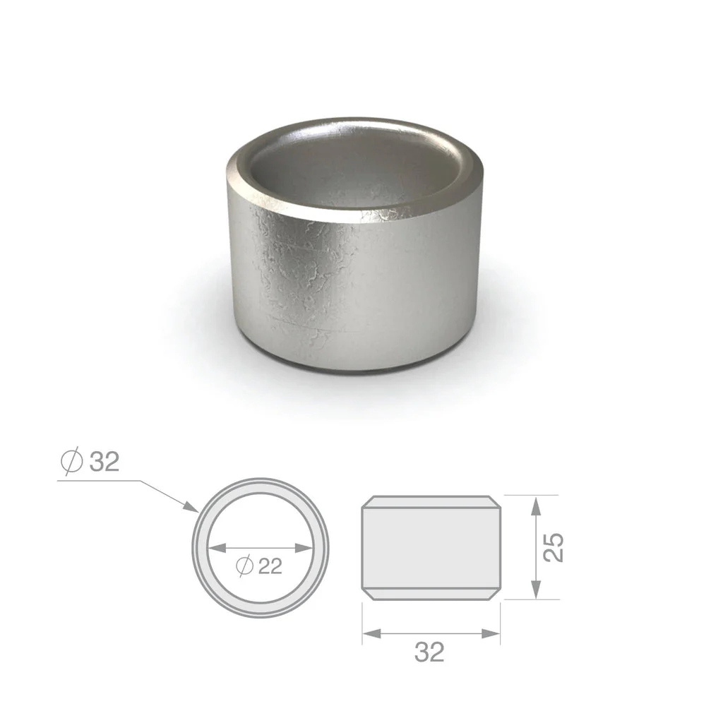TAG | Reducer Bush (32mm to 22mm) | Suits 50mm Tow Ball in 70mm Mount | UNTBUSH - Image 3